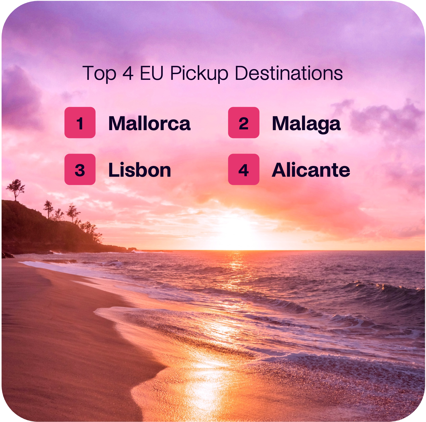 Top 4 EU Pickup Destinations